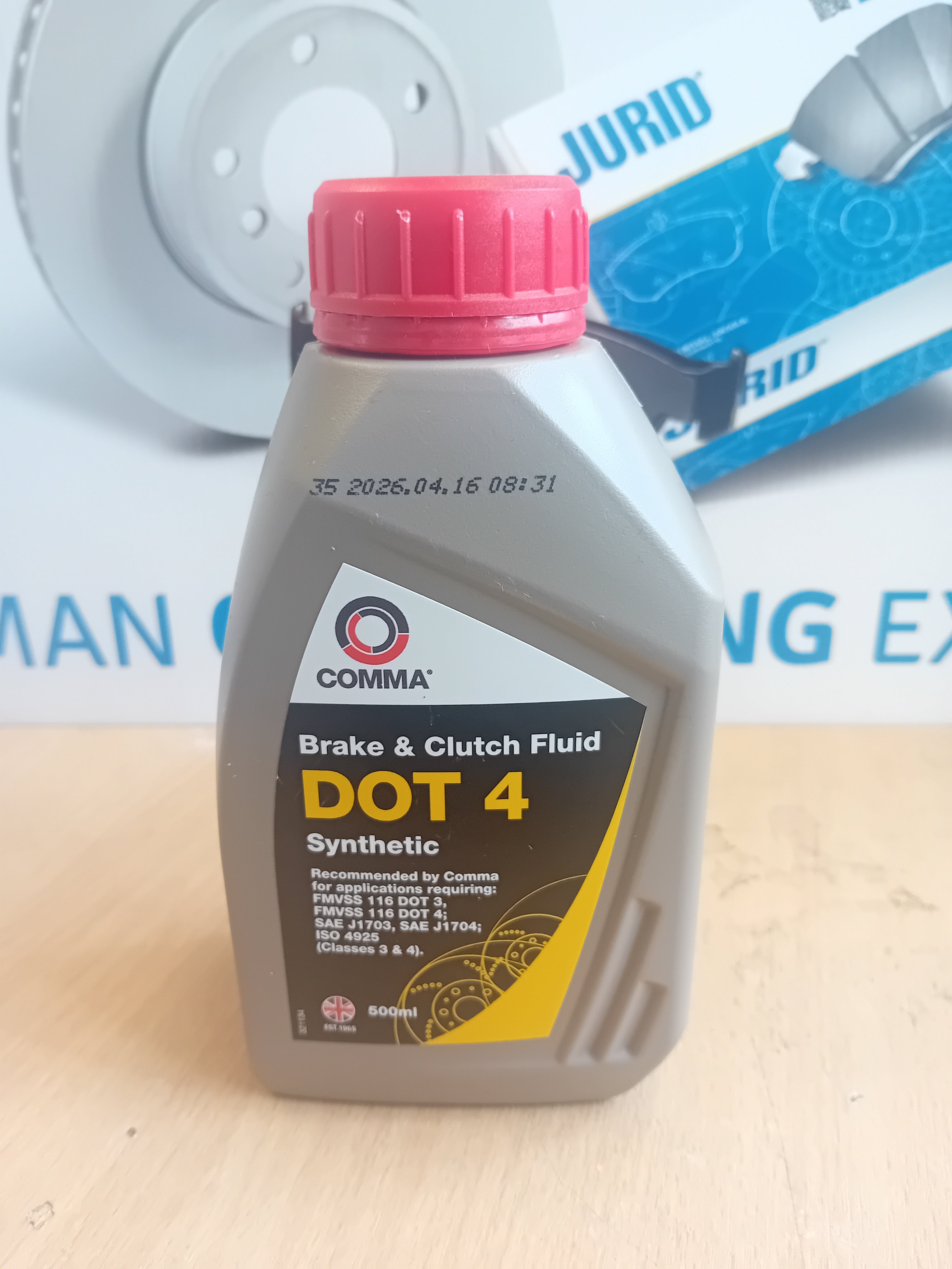 Comma DOT-4 Brake & Clutch Fluid 500ml