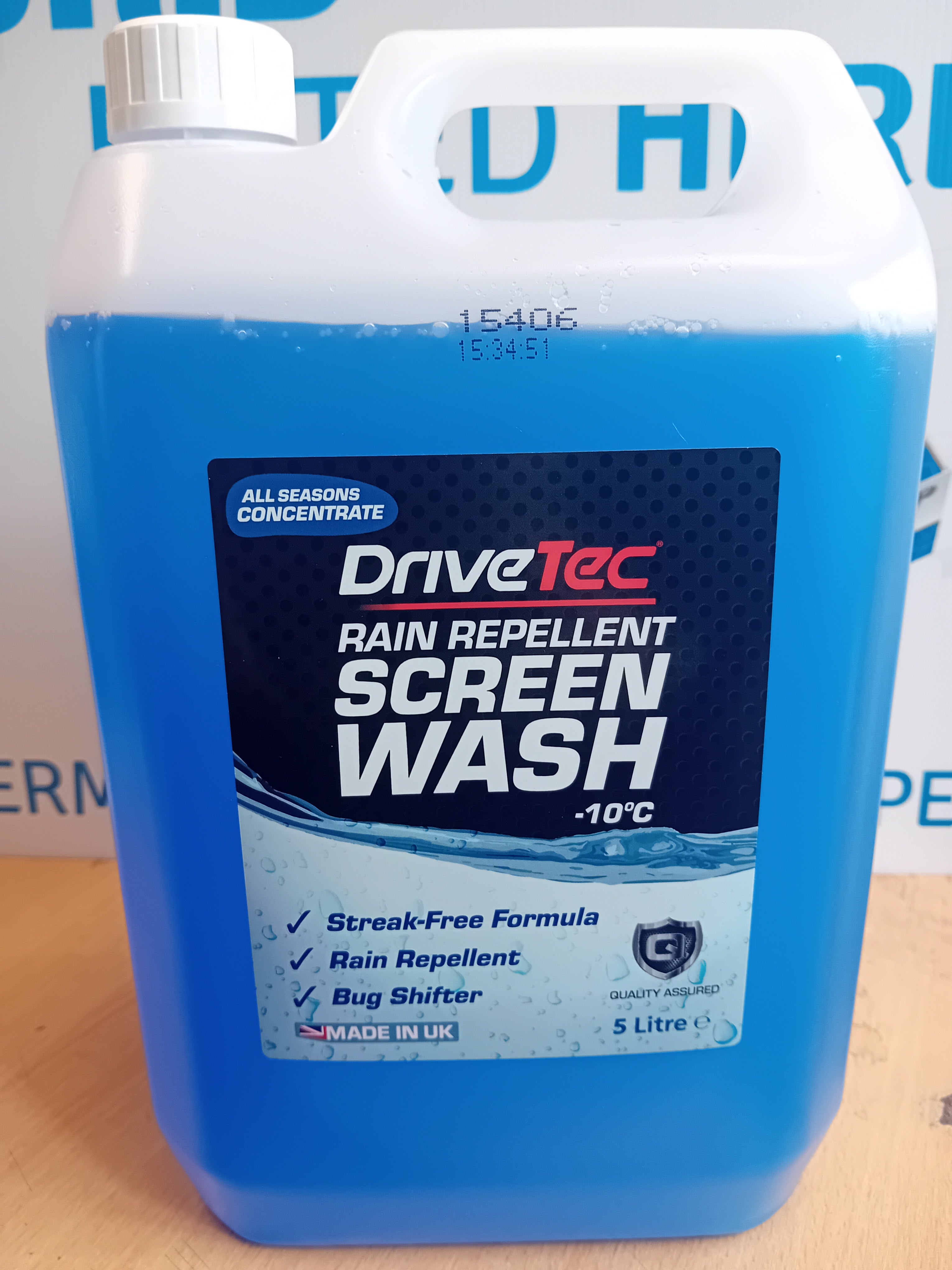 DriveTec Rain Repellent Screen Wash 5ltr