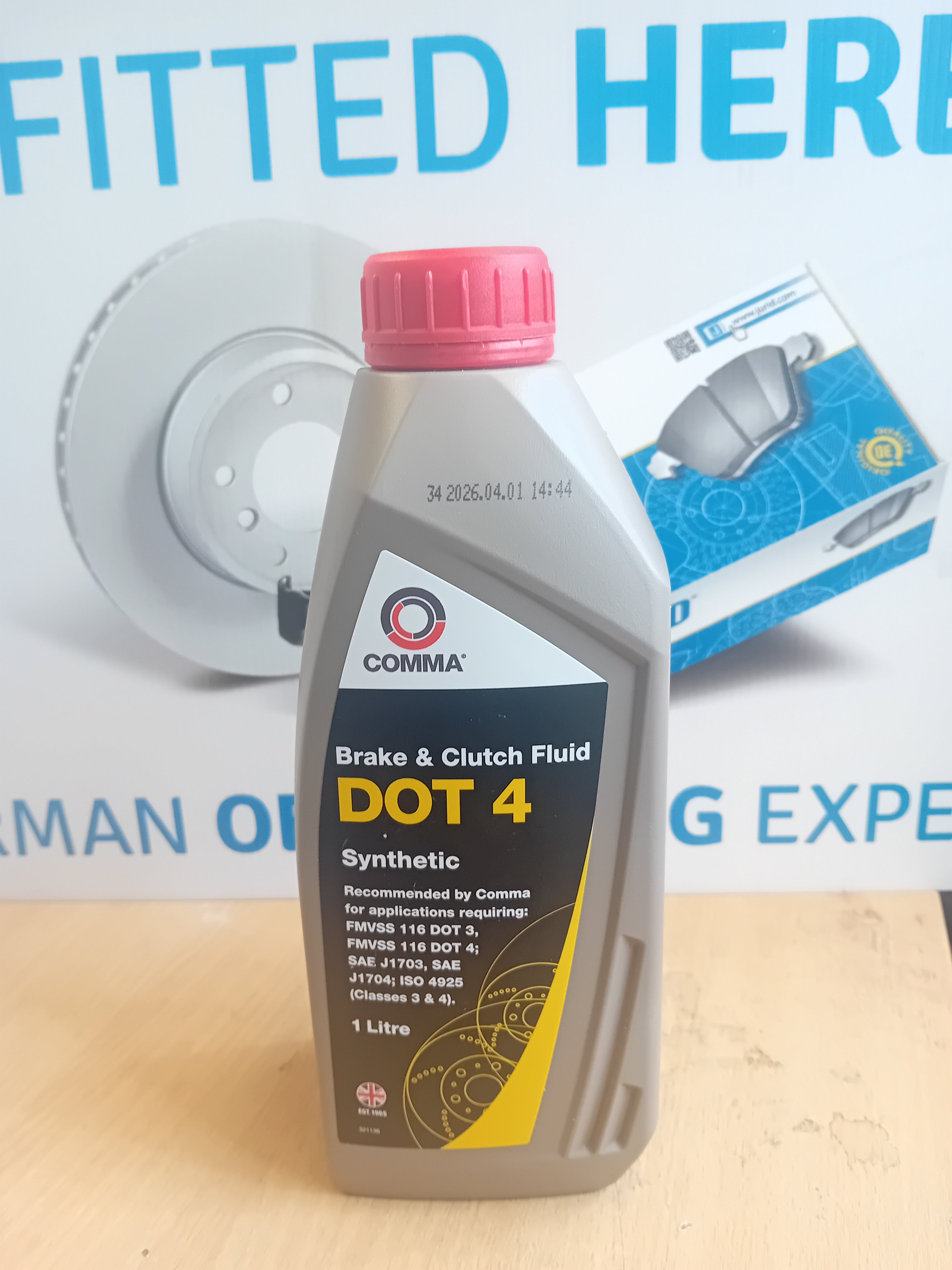 Comma Dot-4 Brake & Clutch Fluid 1ltr