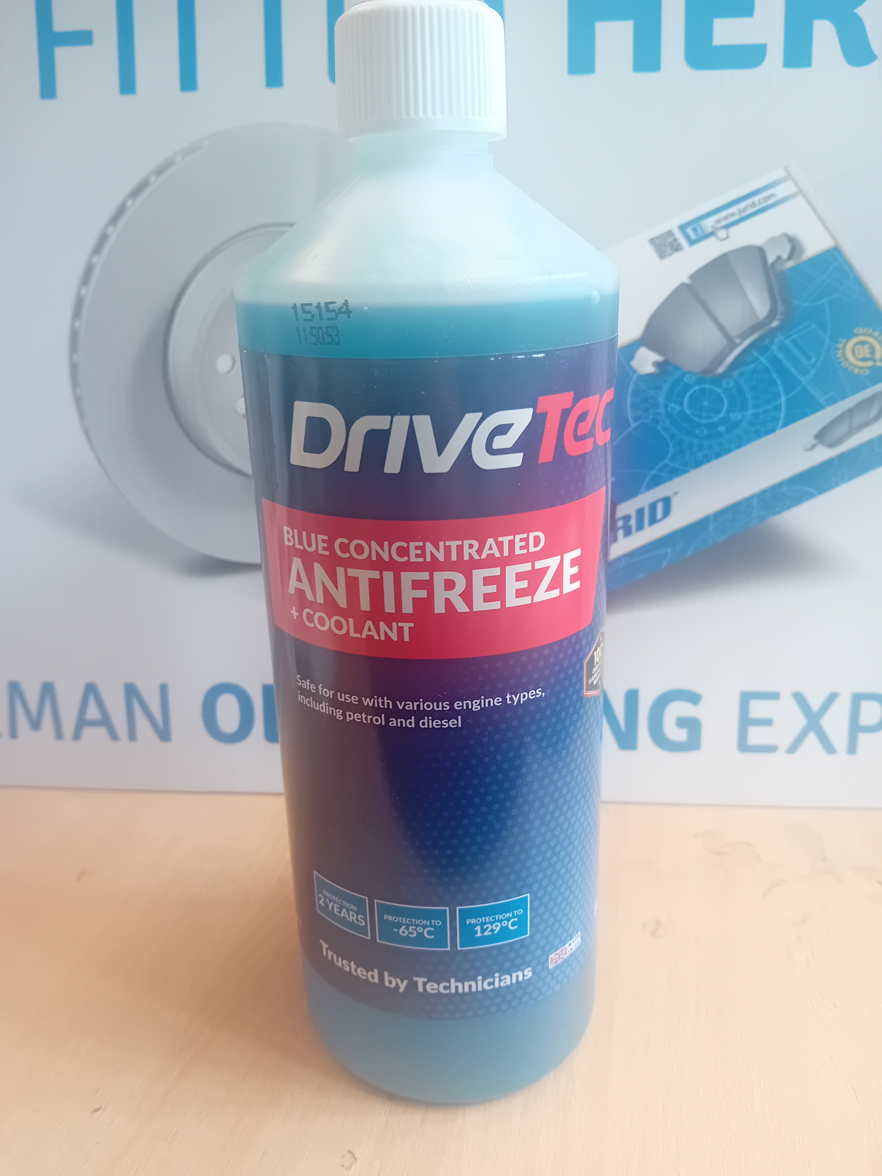 DriveTec Blue Concentrated Antifreeze & Coolant 1ltr