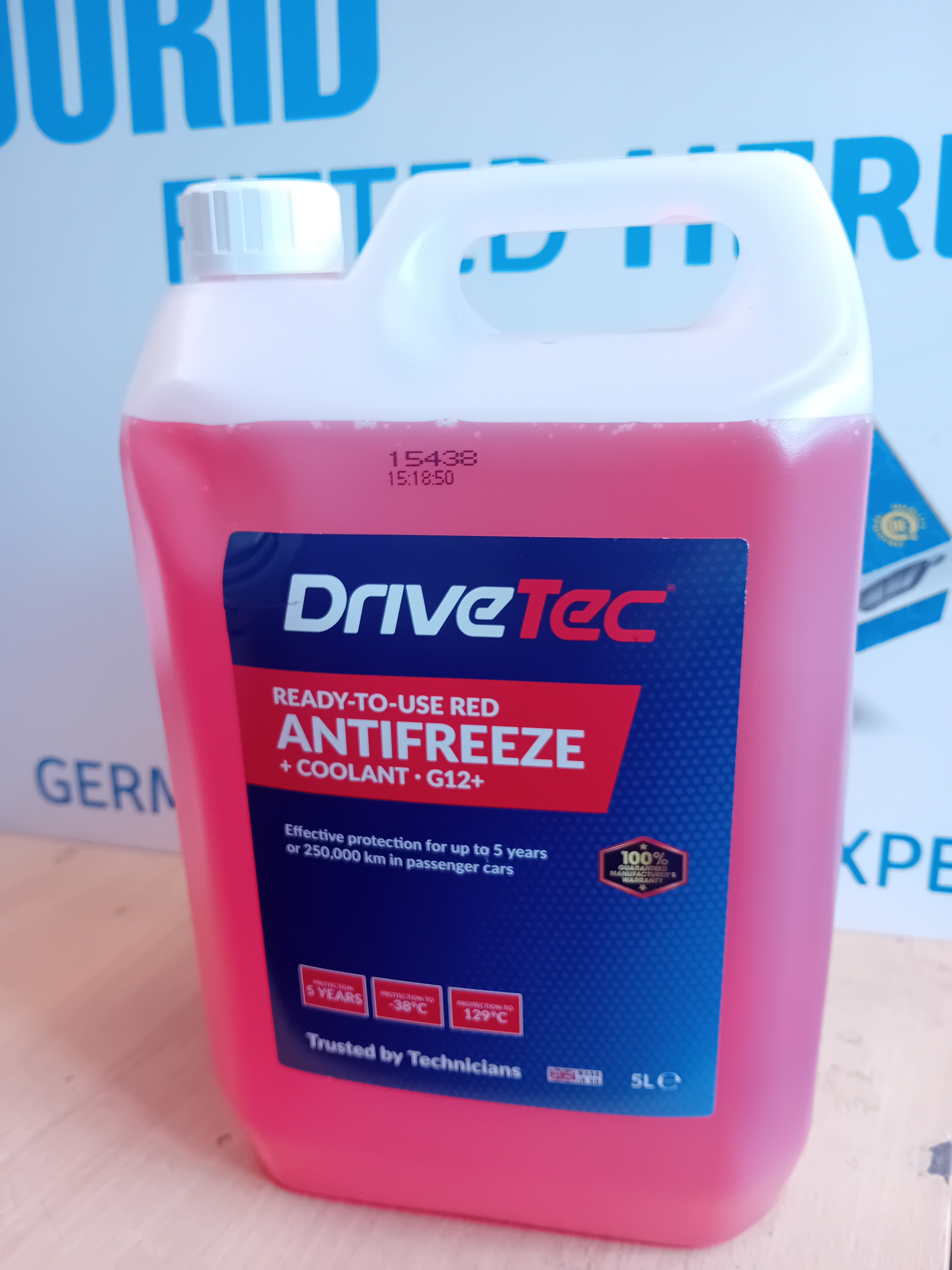 DriveTec Ready-To-Use Red Antifreeze & Coolant G12+